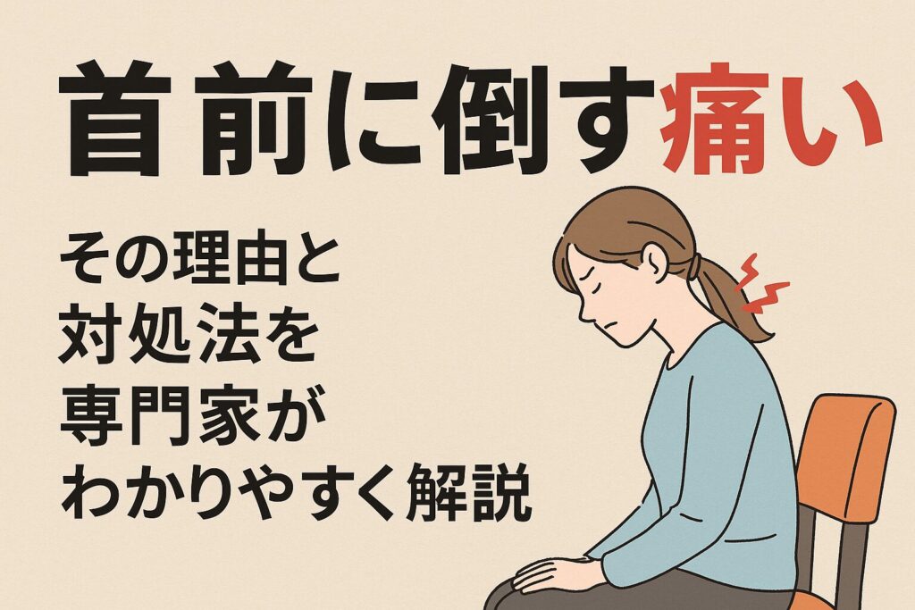 「首 前に倒す 痛い:その理由と対処法を専門家がわかりやすく解説」 - ステップ木更津鍼灸治療院 木更津市で鍼灸整体治療院なら《医療従事者が ...