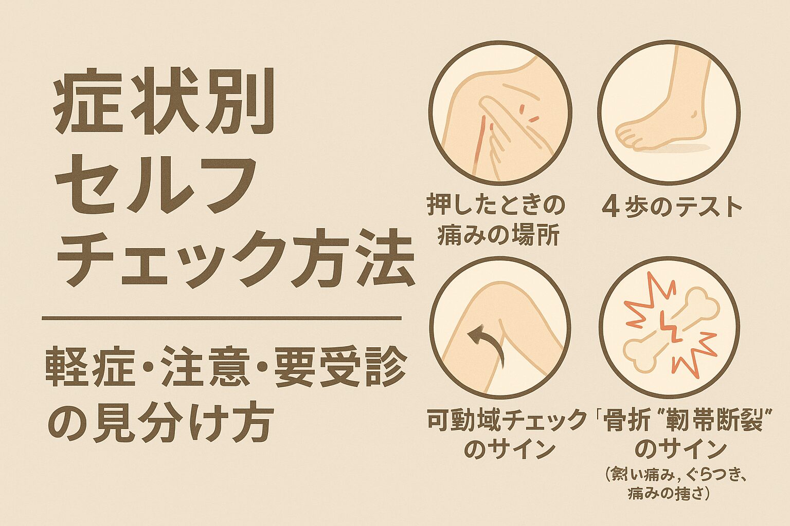 捻挫 歩けるけど痛い 腫れてない時の原因と正しい対処法｜見分け方 